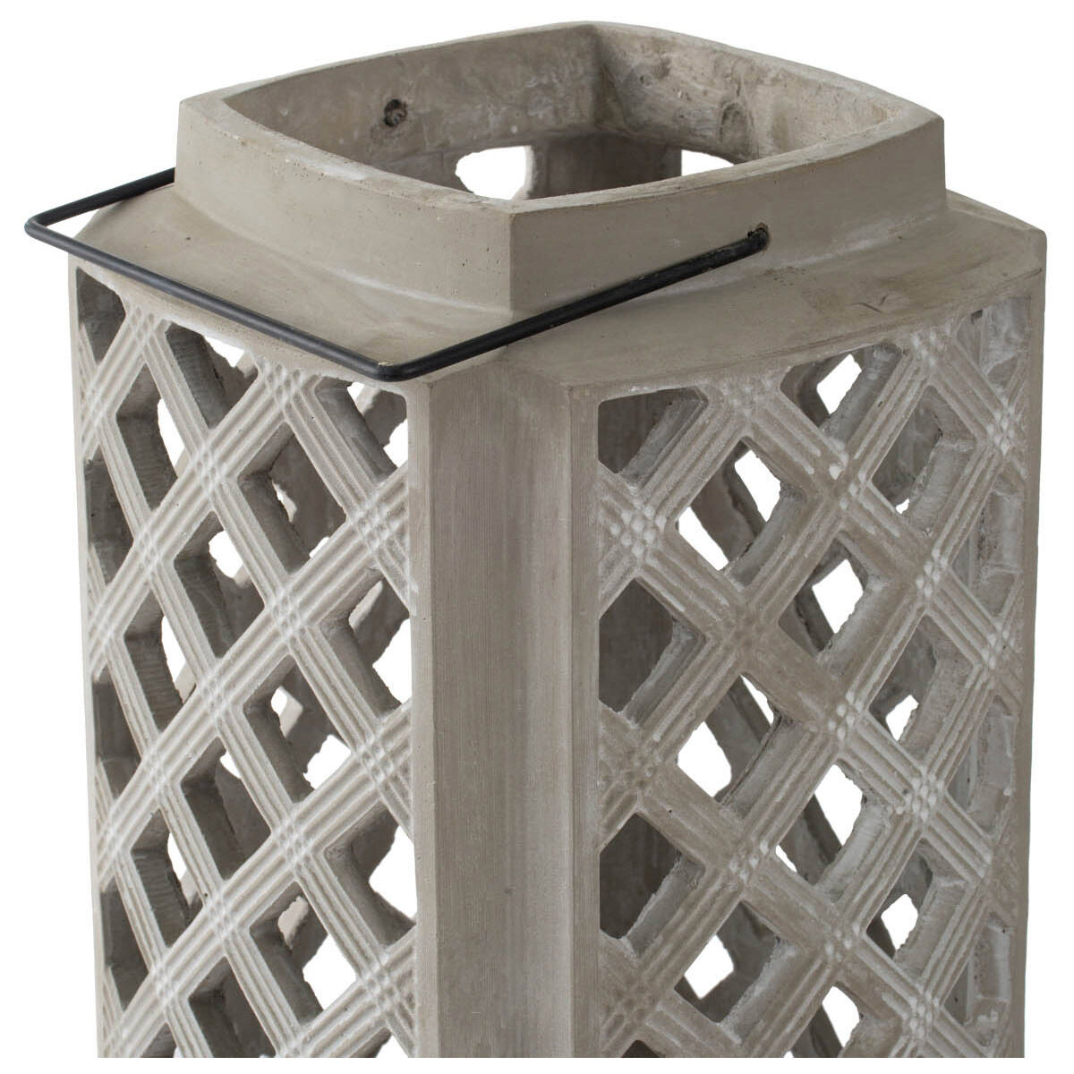 Garden 10 inch Gray Lantern