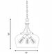 Octave 3 Light 15 inch Black Pendant Ceiling Light, Essentials