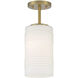 Leavenworth 1 Light 6 inch Brushed Gold Semi-Flush Convertible Ceiling Light