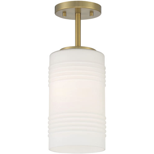 Leavenworth 1 Light 6 inch Brushed Gold Semi-Flush Convertible Ceiling Light