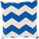 Bold Geo 22 inch Ivory, Bright Blue Pillow Kit