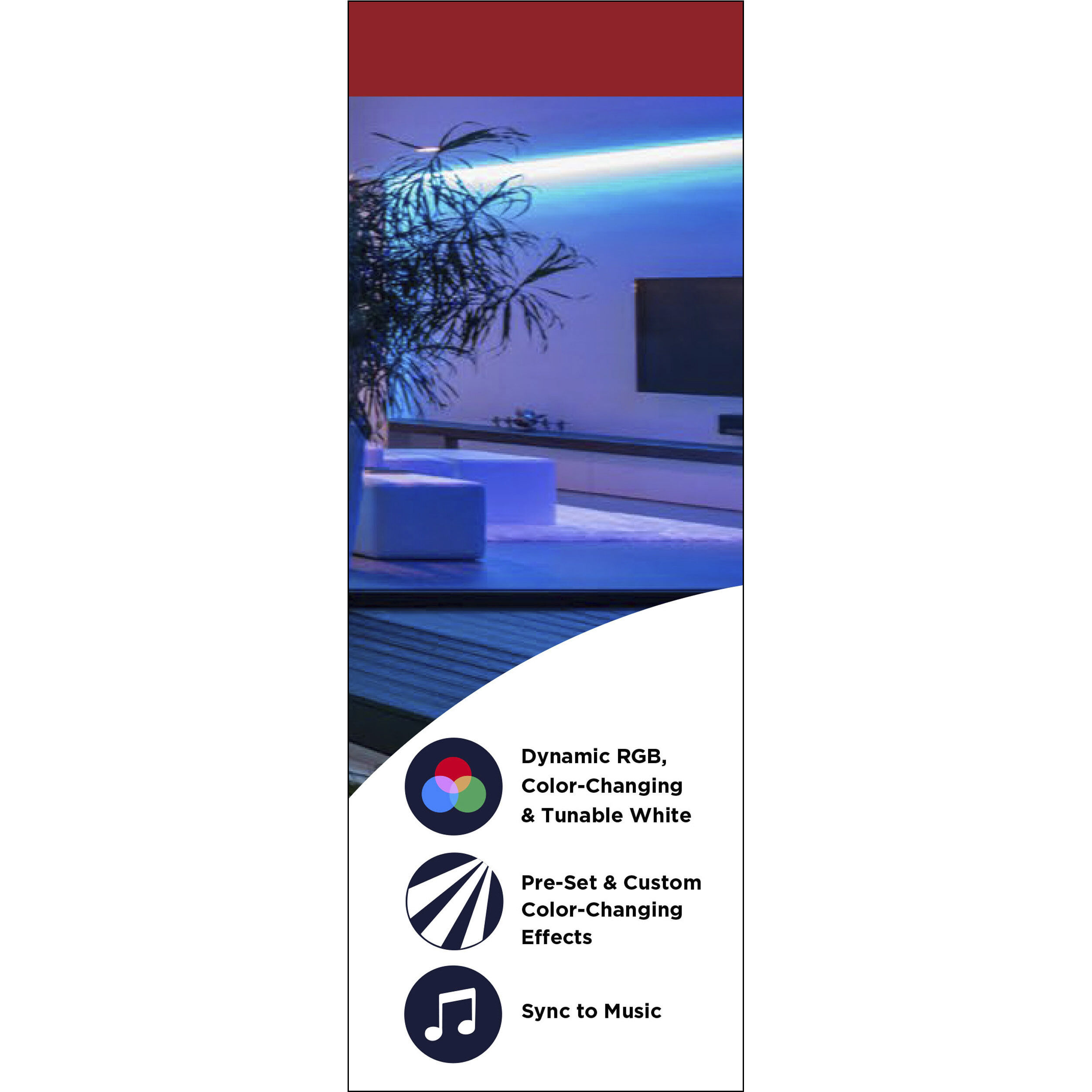 Dimension White 2700K 196.85 inch Tape Light