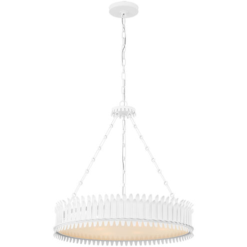 Suzanne Kasler Leslie LED 26.75 inch Plaster White Chandelier Ceiling Light