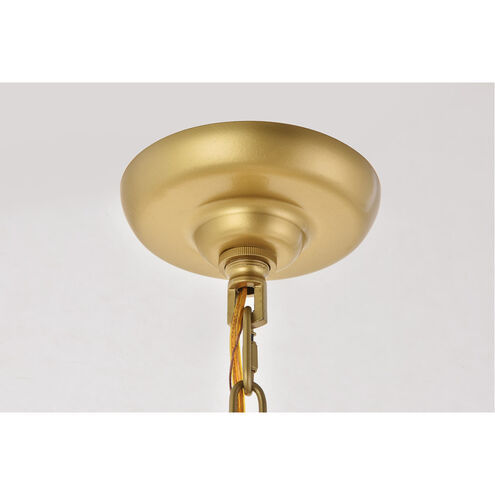 Selene 6 Light 26 inch Brass Pendant Ceiling Light 