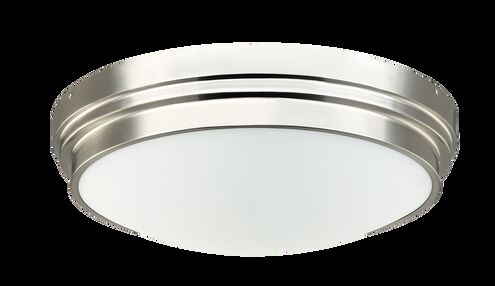 Fresh Colonial 3 Light Brushed Nickel Ceiling Mount Ceiling Light