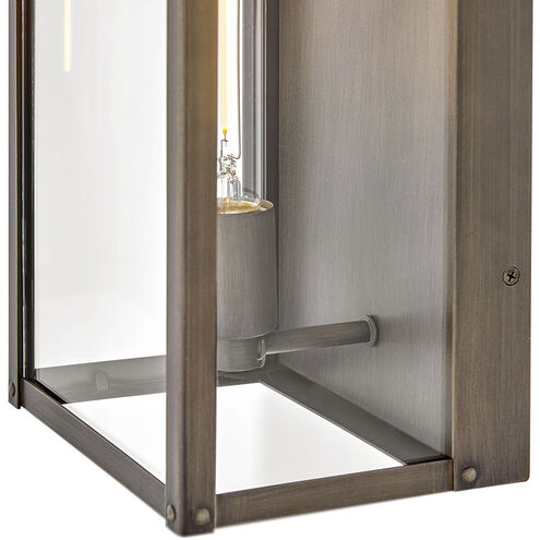 Estate Series Max 1 Light 20 inch Burnished Bronze Outdoor Wall Mount Lantern