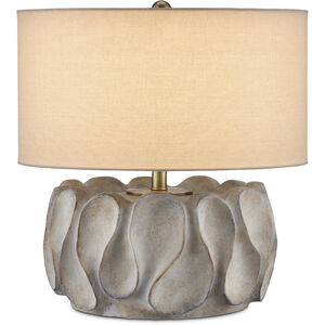 Weststrand 20.25 inch 100 watt Gray/Dark Gray/Brown/Light Antique Brass Table Lamp Portable Light