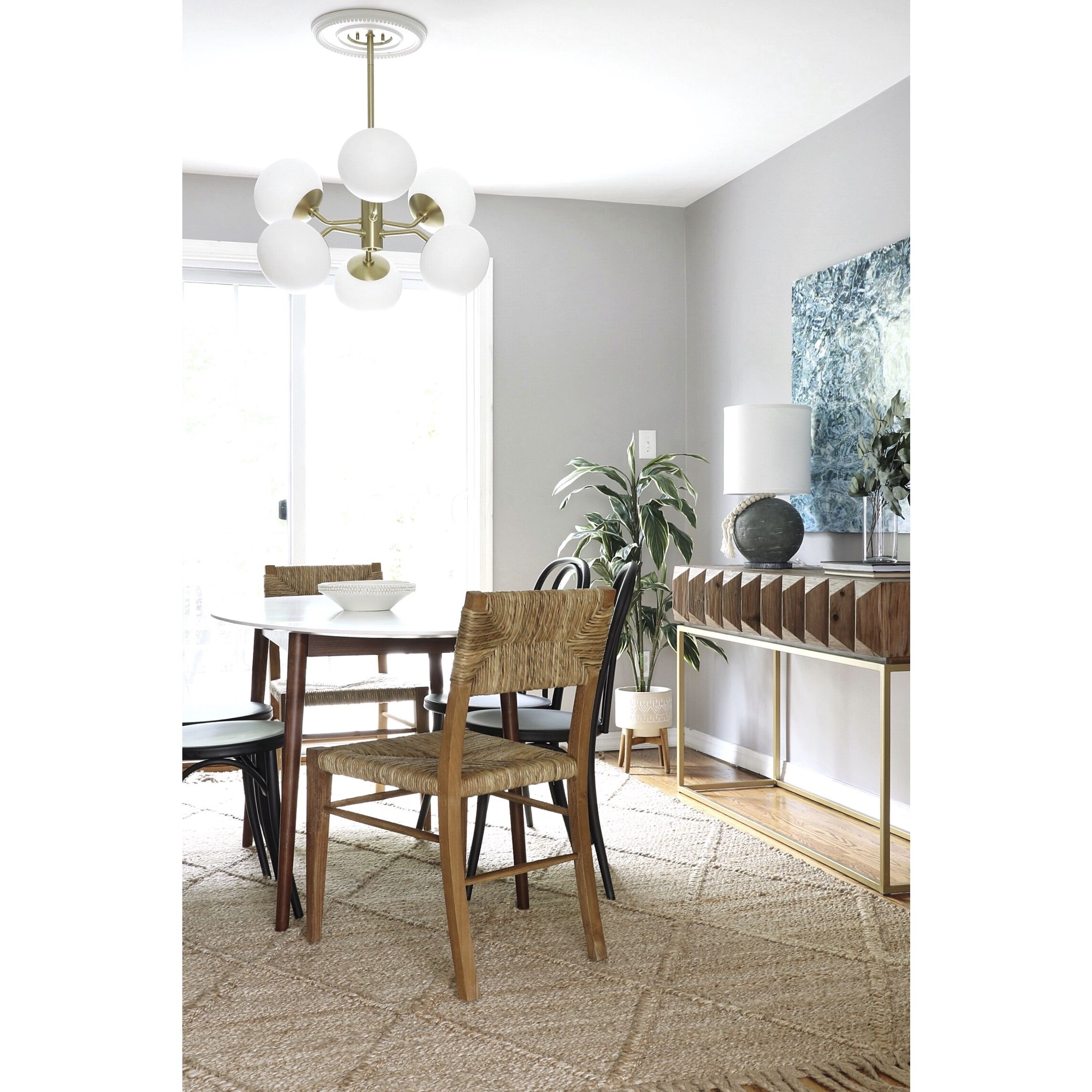 Estee 6 Light 28 inch Aged Brass Chandelier Ceiling Light