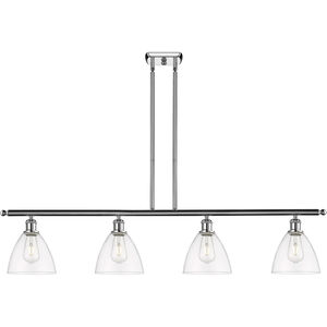 Ballston Ballston Dome LED 48 inch Polished Chrome Island Light Ceiling Light in Clear Glass