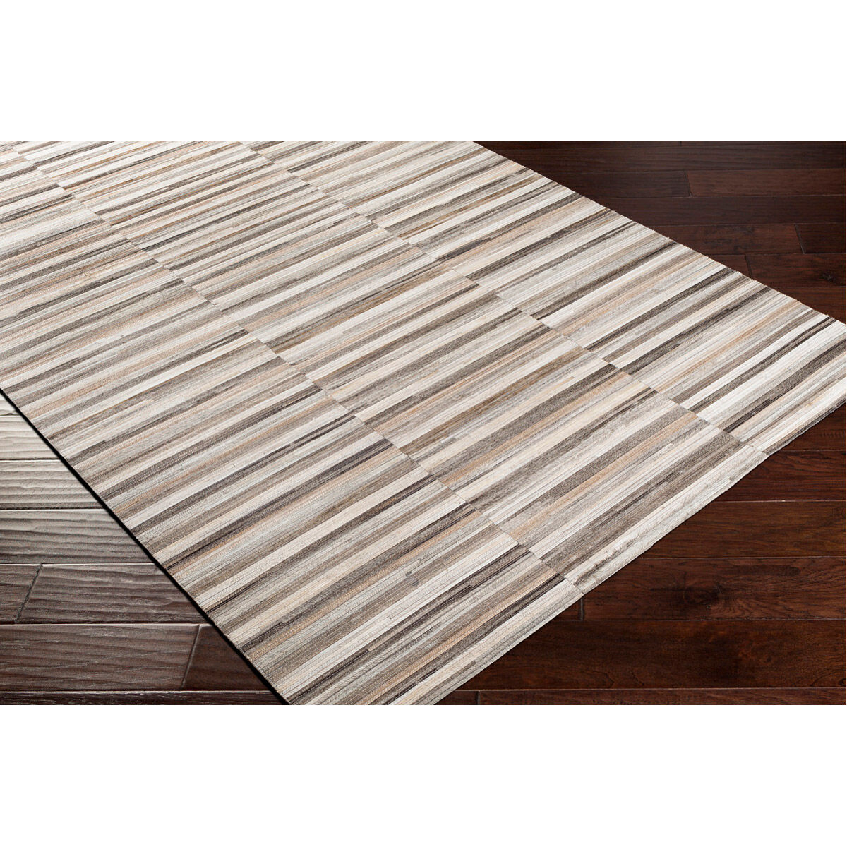 Zander 120 X 96 inch Dark Brown/Beige/Ivory/Medium Gray/Cream Rugs, Rectangle