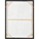Musa I Green with Off White and Champagne Gold Framed Wall Art