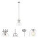 Newton Newton Bell 1 Light 8 inch Brushed Satin Nickel Mini Pendant Ceiling Light
