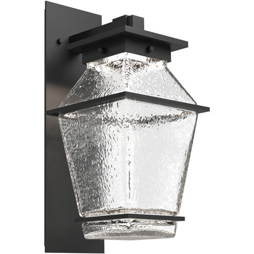 Landmark LED Textured Black Outdoor Sconce in 3000K LED, Arm