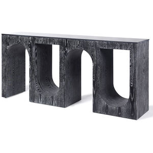 Ulysses 67 inch Black/White Washed Console