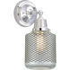 Aditi Stanton 1 Light 6 inch Polished Chrome Sconce Wall Light, Aditi