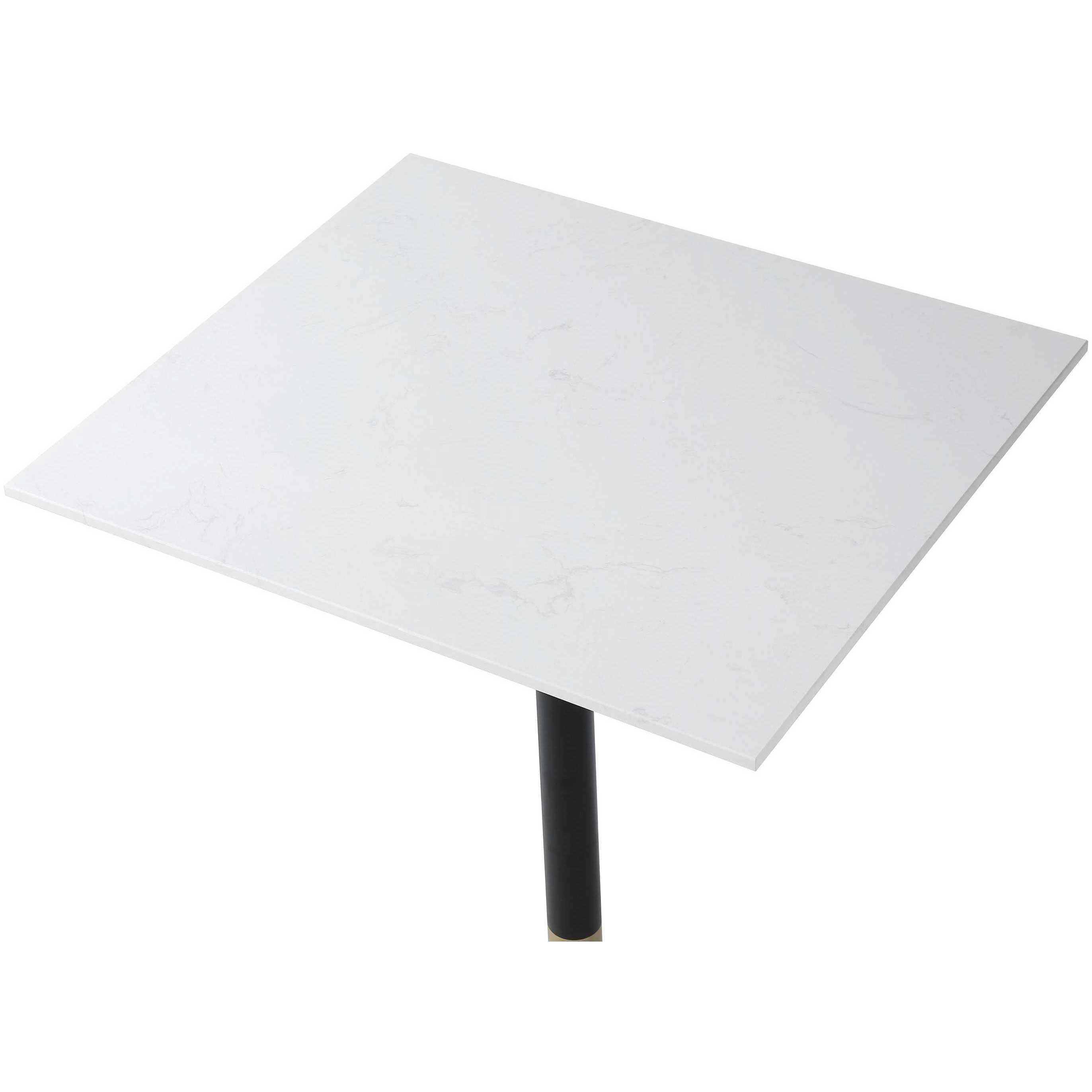 Ronan 39.5 X 31.5 inch White and Gold Pub Table