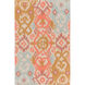 Wanderer 120 X 96 inch Pink and Brown Area Rug, Wool