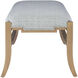 Melanie Blonde Ash Wood and Greenlight Powder Bench