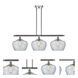 Ballston Large Fenton 3 Light 38 inch Polished Chrome Island Light Ceiling Light in Clear Glass, Ballston