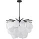 Canada LED 23.6 inch Satin Black Chandelier Ceiling Light