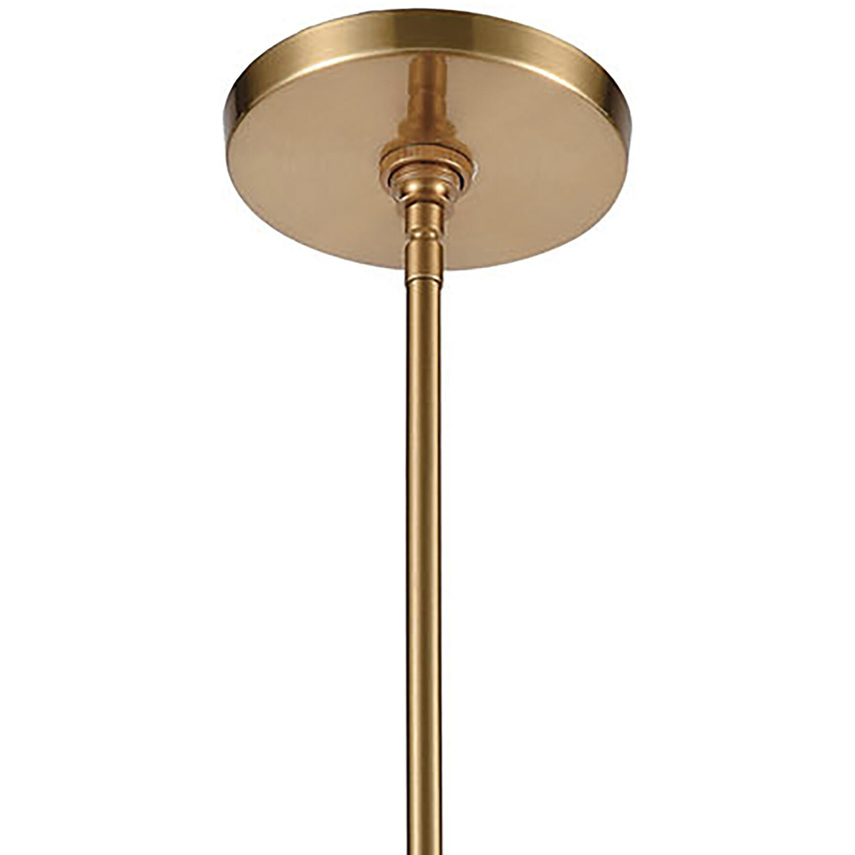 Abaca 1 Light 8 inch Satin Brass Mini Pendant Ceiling Light