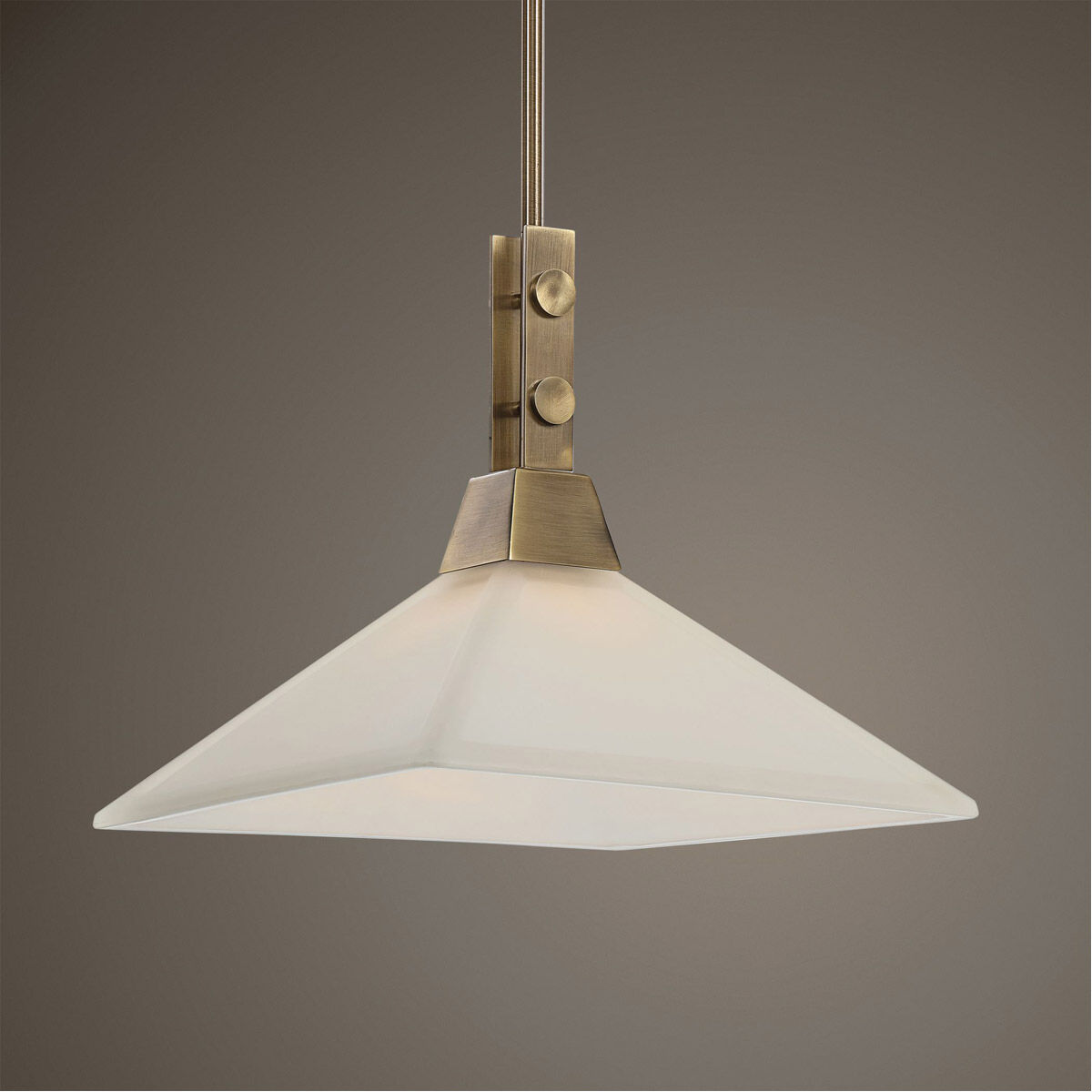Brookdale 1 Light 13 inch Aged Brass Pendant Ceiling Light