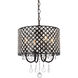 Elise 4 Light 14 inch Black Pendant Ceiling Light