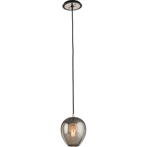 Newland 1 Light 7 inch Carbide Black and Polished Nickel Pendant Ceiling Light