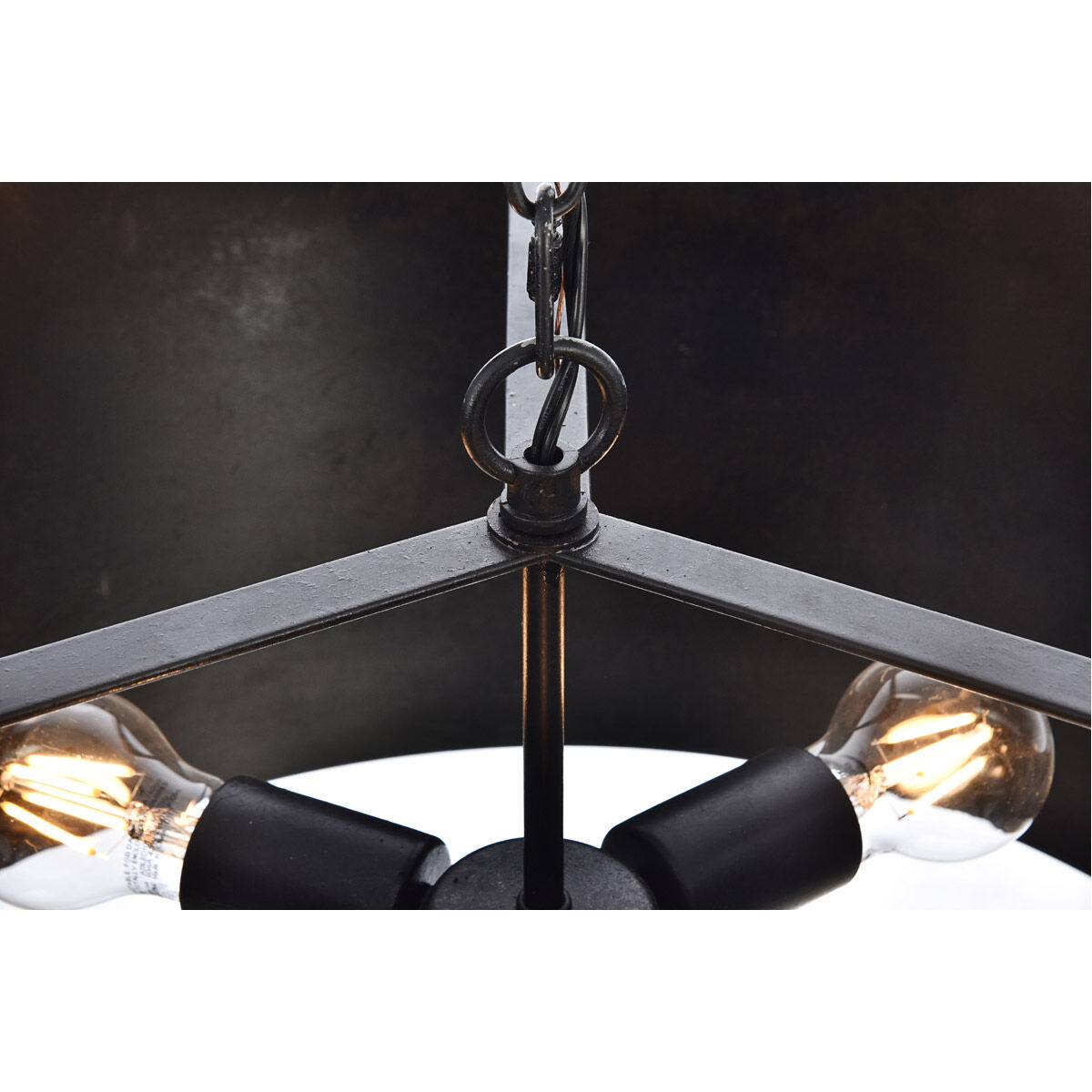 Miro 3 Light 20 inch Vintage Black Pendant Ceiling Light