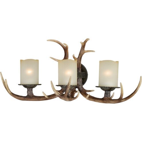 Yoho LED 27.75 inch Black Walnut Bathroom Light Wall Light