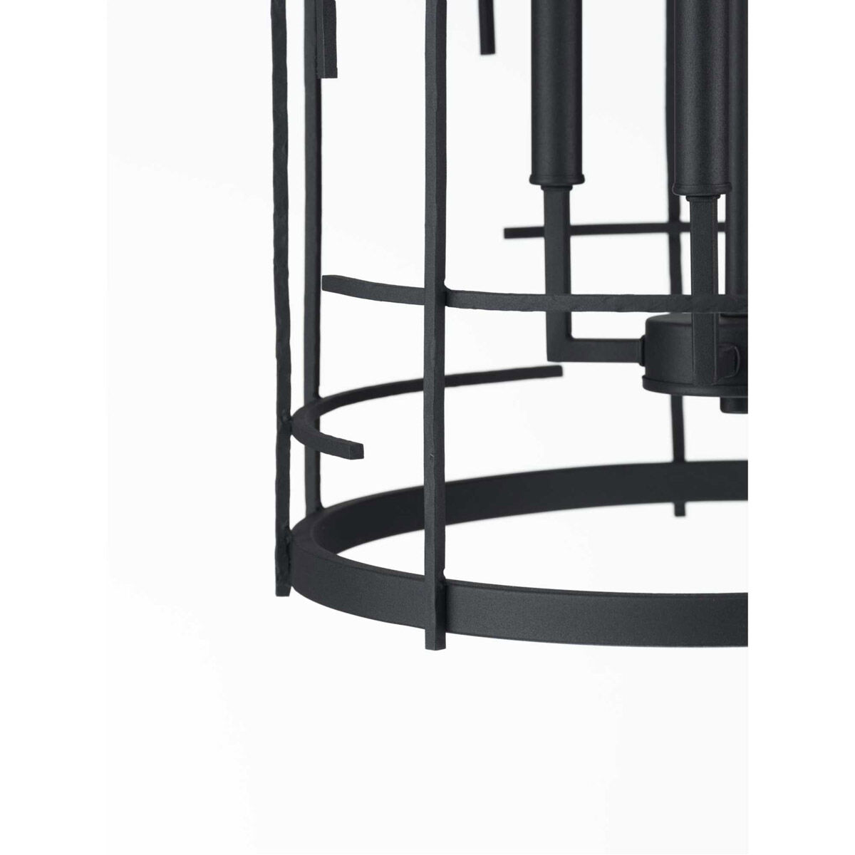 Torres 4 Light 16 inch Textured Black Foyer Pendant Ceiling Light, Design Series