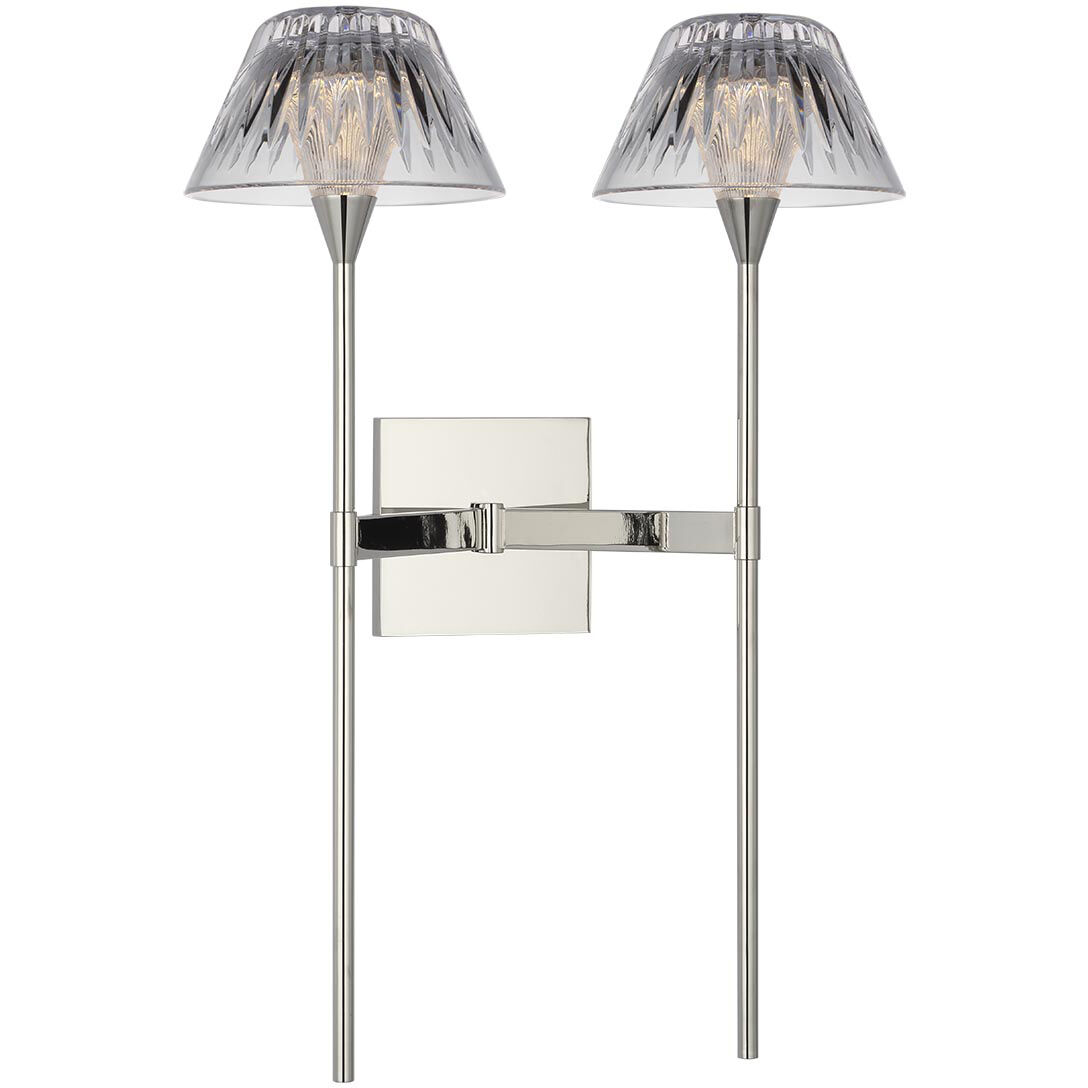 Waterford Blaze Tail Sconce Wall Light in Polished Nickel