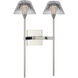 Waterford Blaze Tail Sconce Wall Light in Polished Nickel