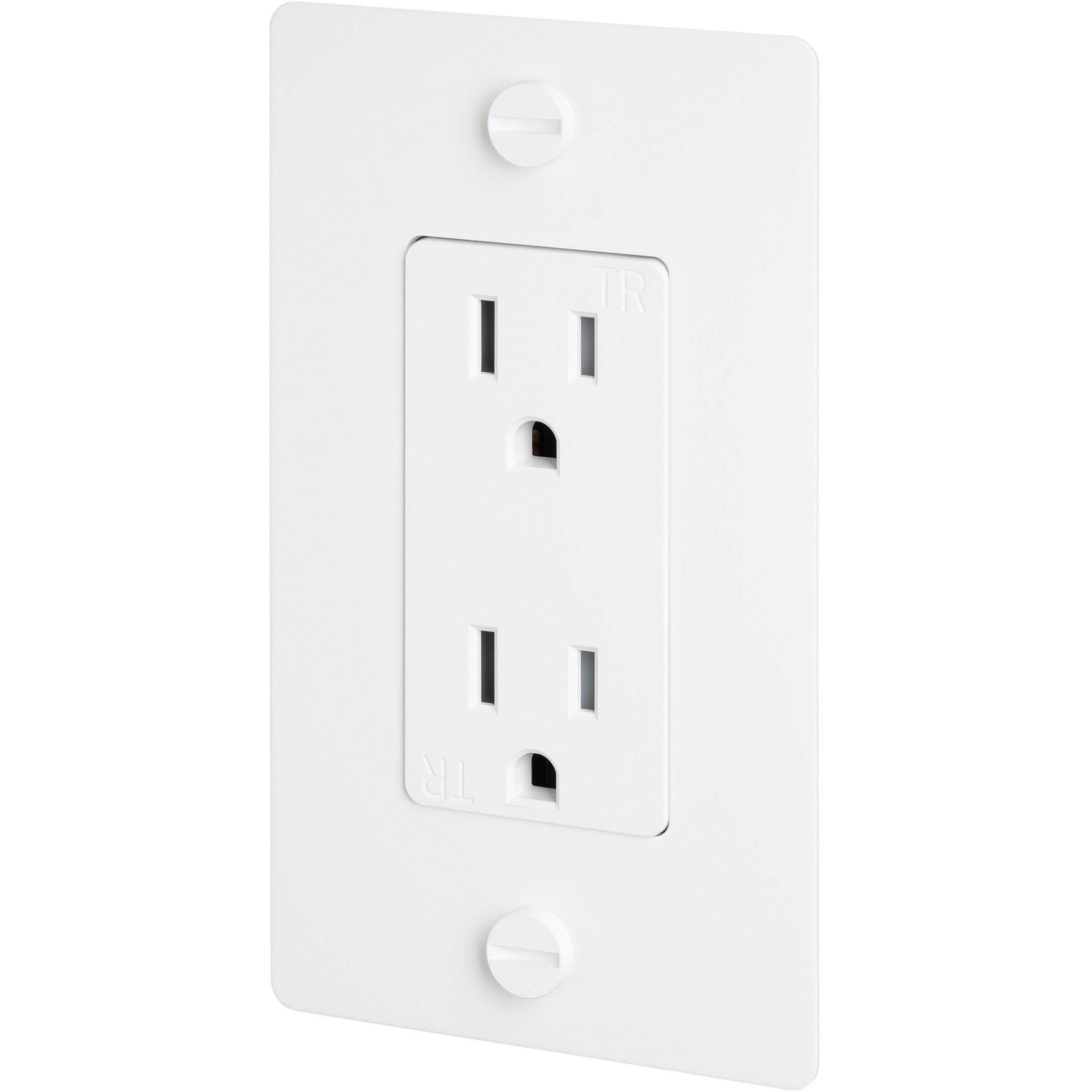 1G Duplex 125 White Outlet