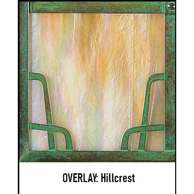 Carmel 1 Light 7.5 inch Antique Copper Column Mount in Clear Seedy, Hillcrest Overlay