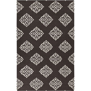 Frontier 156 X 108 inch Dark Brown, Ivory Rug