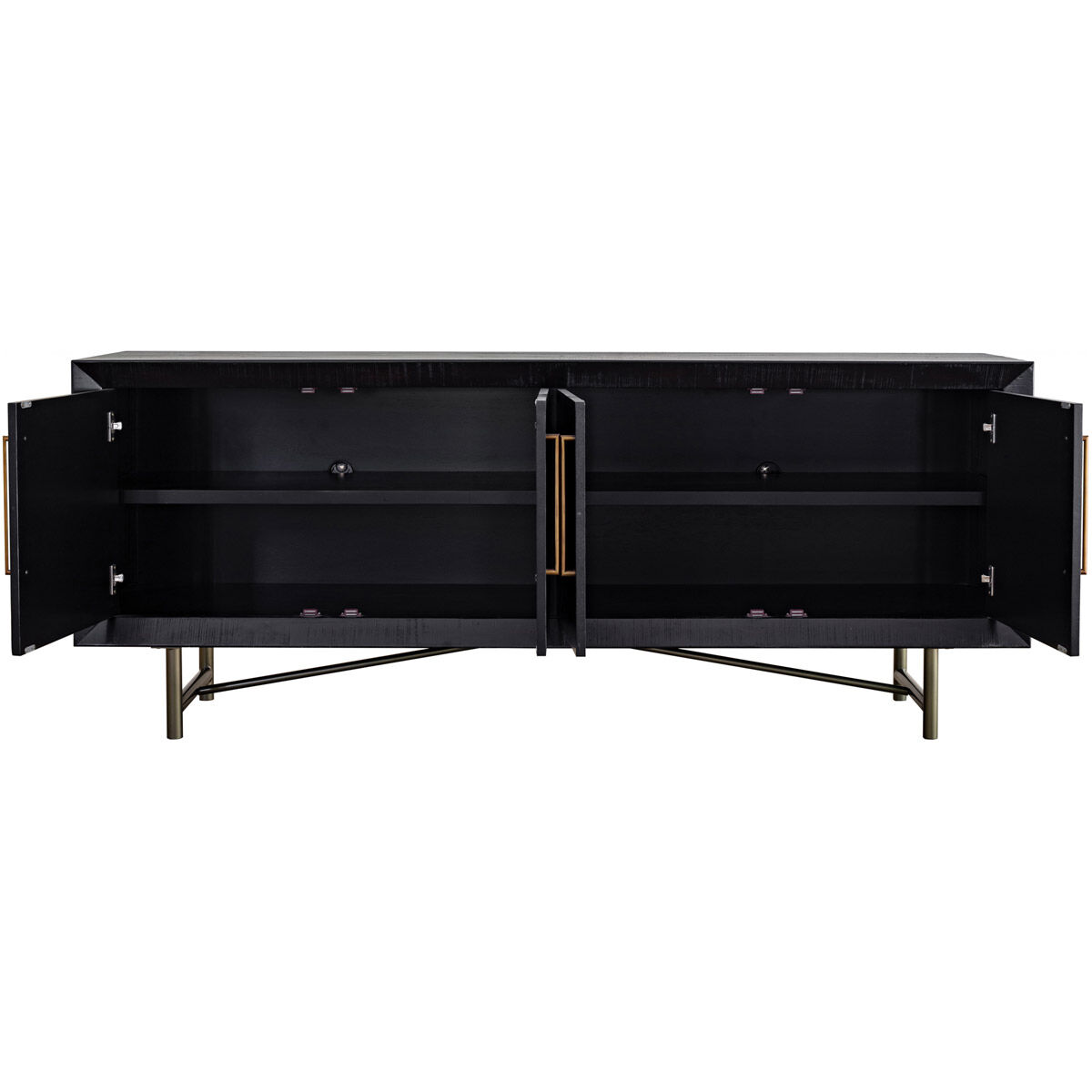Sicily 80 X 20 inch Black Sideboard