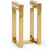 Chelsea House 21 X 12 inch Polished Brass/Clear Side Table