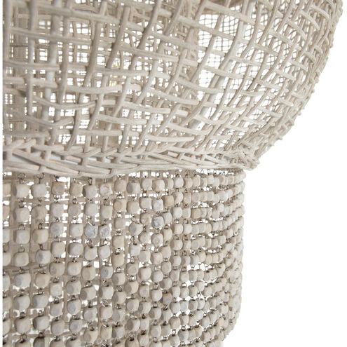 Halia 4 Light 30.5 inch Antique White / White Washed Wood Chandelier Ceiling Light