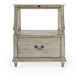 Mabel Marble 1 drawer Nightstand in Gray