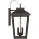 Great Outdoors Irvington Manor 4 Light 20.75 inch Chelesa Bronze Outdoor Wall Mount in Incandescent, Clear Glass