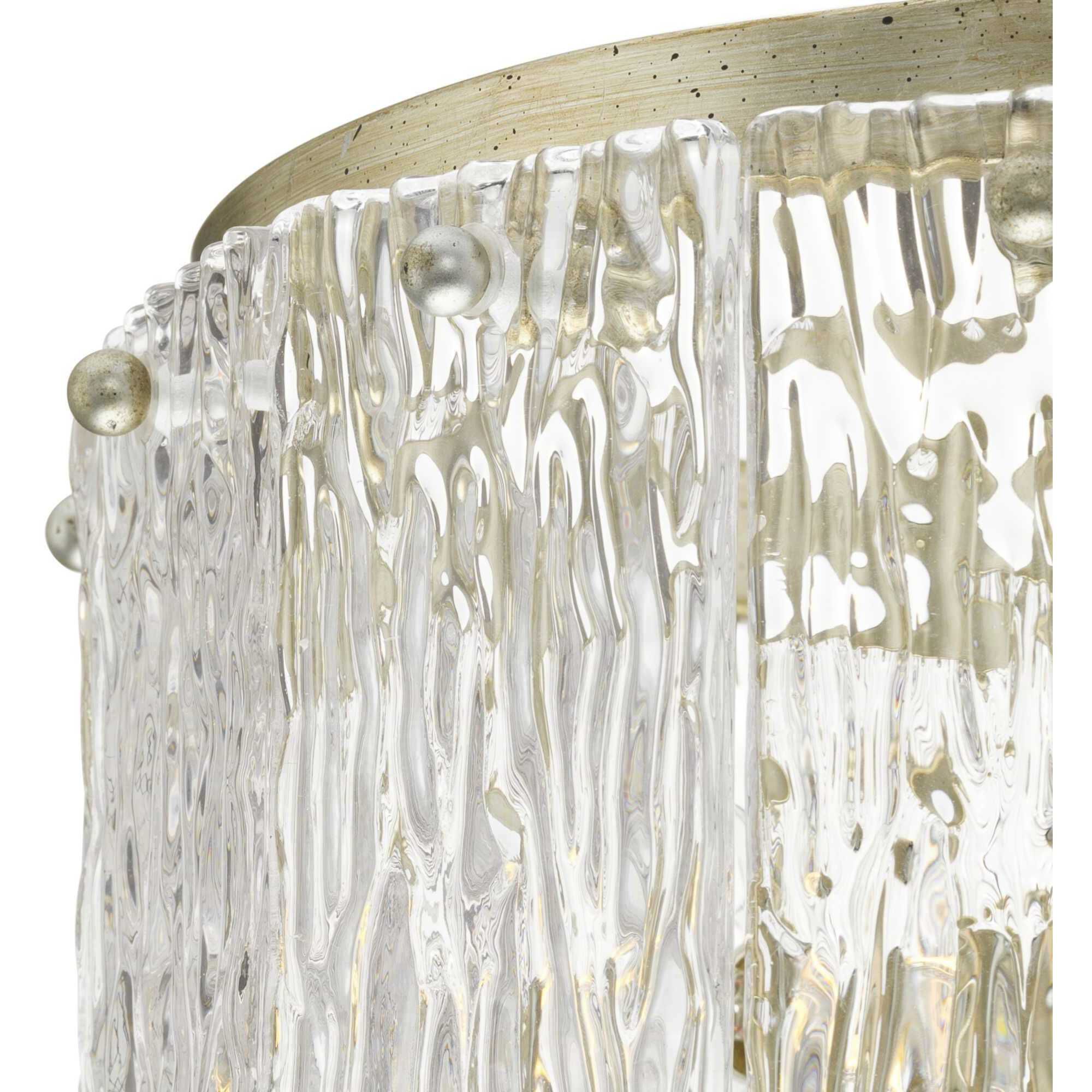 Chevall 2 Light 12.62 inch Gilded Silver Semi-Flush Mount Ceiling Light, Design Series