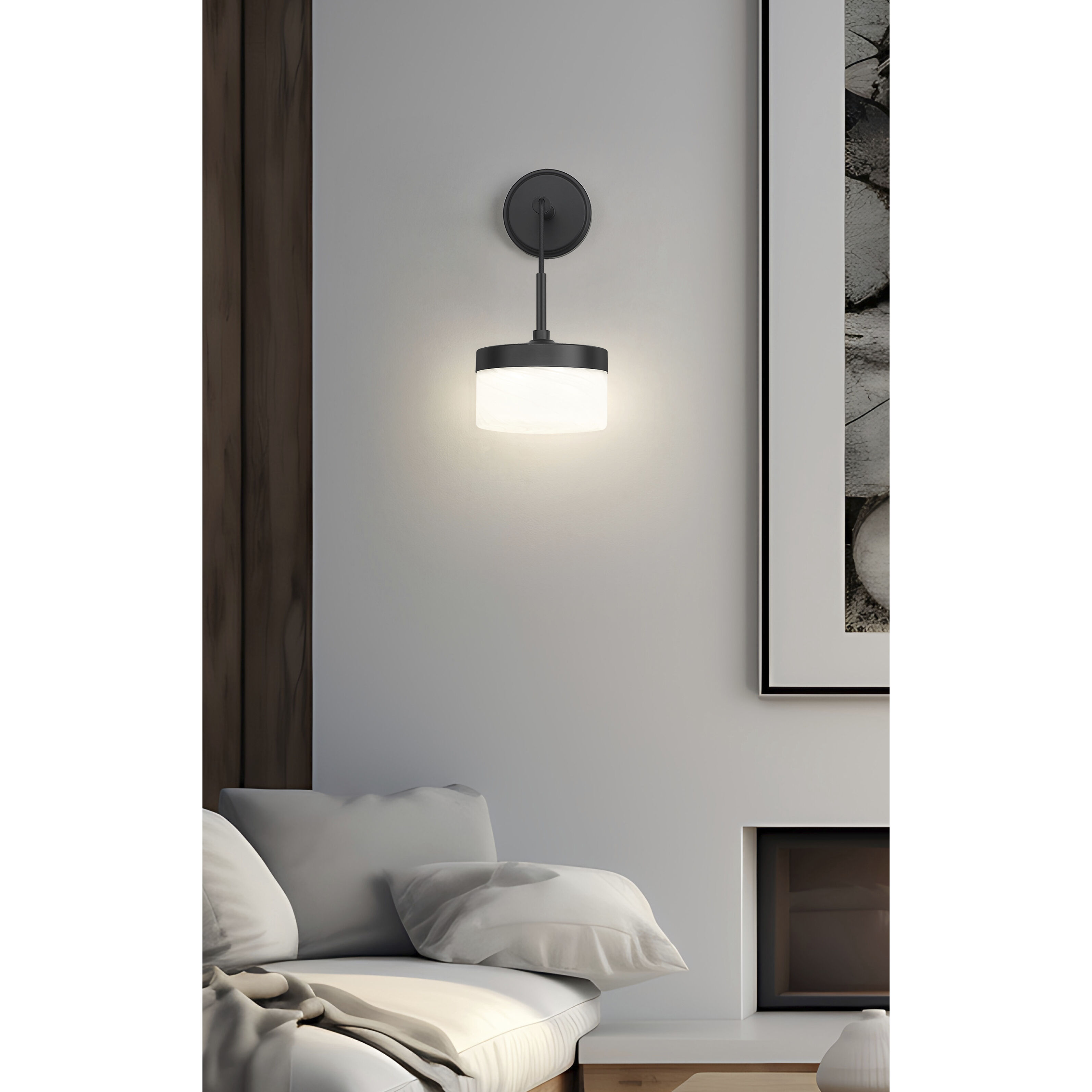 Renaud Wall Sconce Wall Light in Matte Black