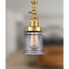 Franklin Restoration Canton 1 Light 6 inch Satin Gold Mini Pendant Ceiling Light in Incandescent, Seedy, Franklin Restoration