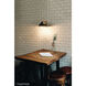 Velax Wall Sconce Wall Light in Matte Black and Aged Gold Brass
