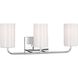 Rhett 3 Light 22 inch Chrome Wall Bath Fixture Wall Light