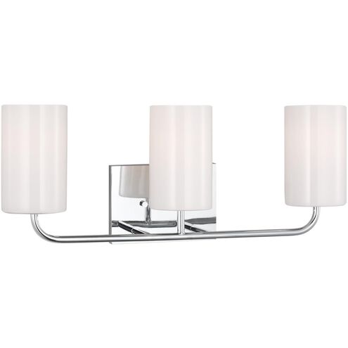 Rhett 3 Light 22 inch Chrome Wall Bath Fixture Wall Light