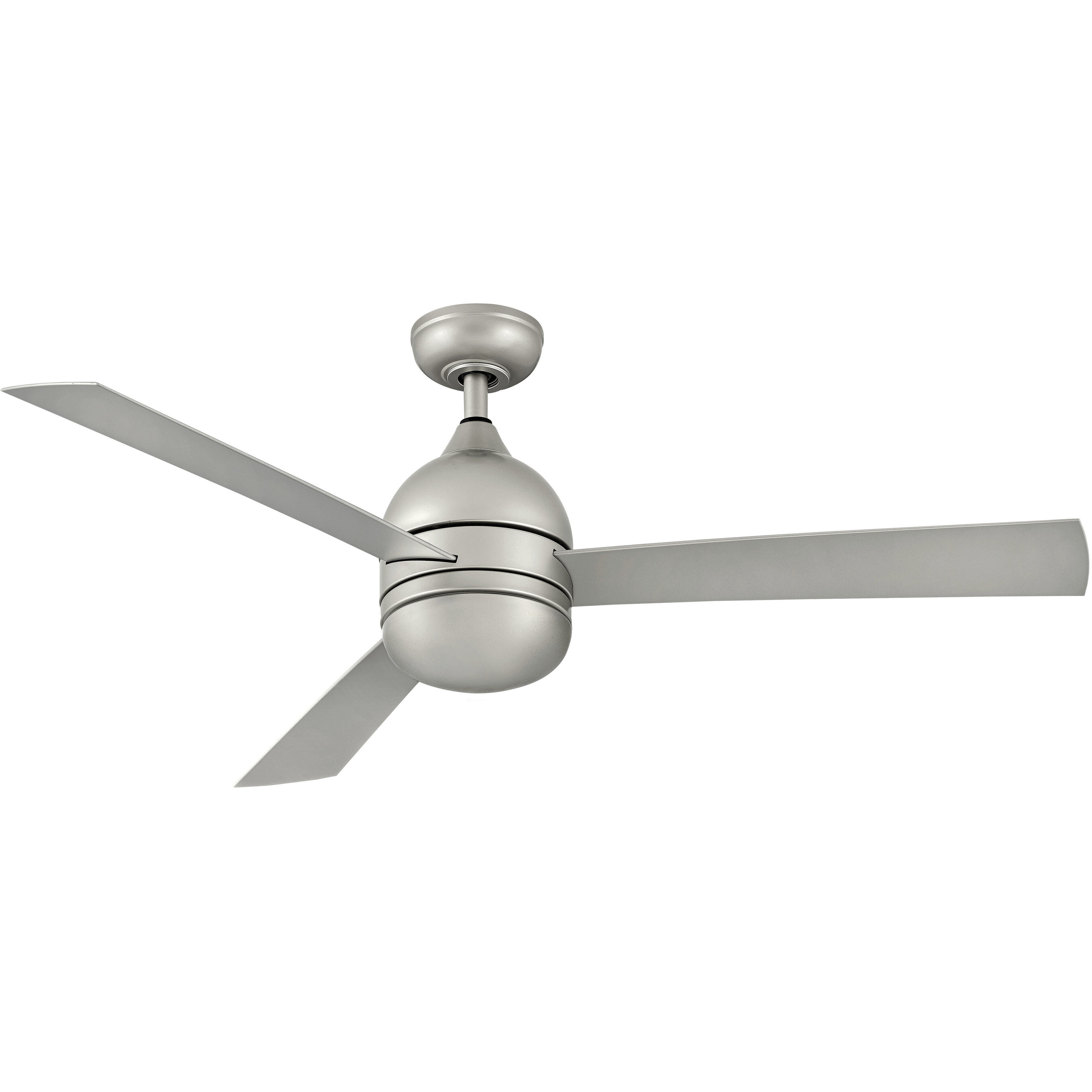 Verge 52 inch Brushed Nickel with Silver Blades Fan