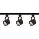 Brentwood 3 Light Black Track Lighting Ceiling Light