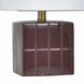 Matilda 18 inch 100 watt Burgundy Table Lamp Portable Light